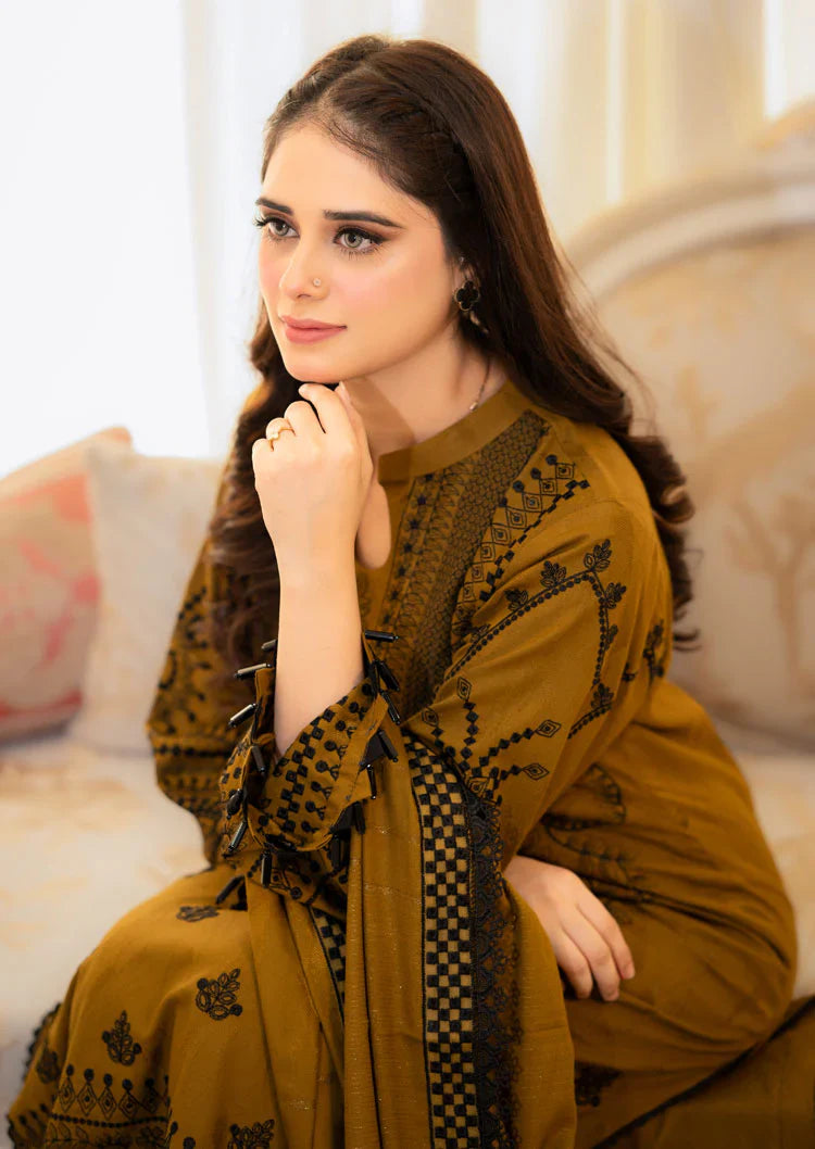 LIBASS-3PC LAWN EMBROIDERED SUIT-NEL-794