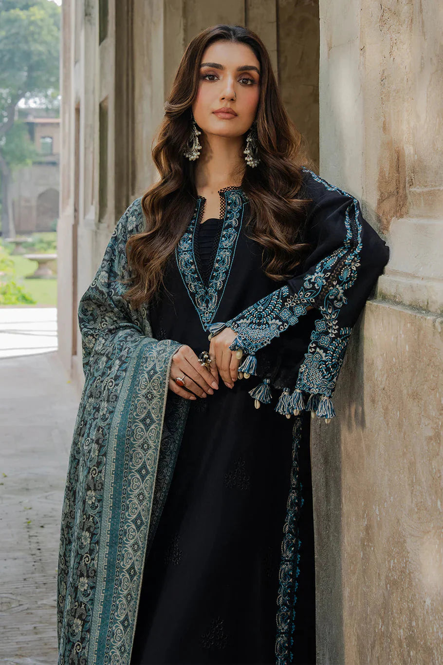 IZEL - 3PC LAWN EMBROIDERED SUIT-NEL-4011