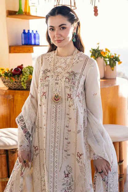 QALAMQAR-3PC LAWN EMBROIDERED SUIT-NEL-4020
