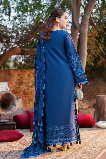 JADE-3PC LAWN CHIKANKARI EMBROIDERED SUIT-NEL-777