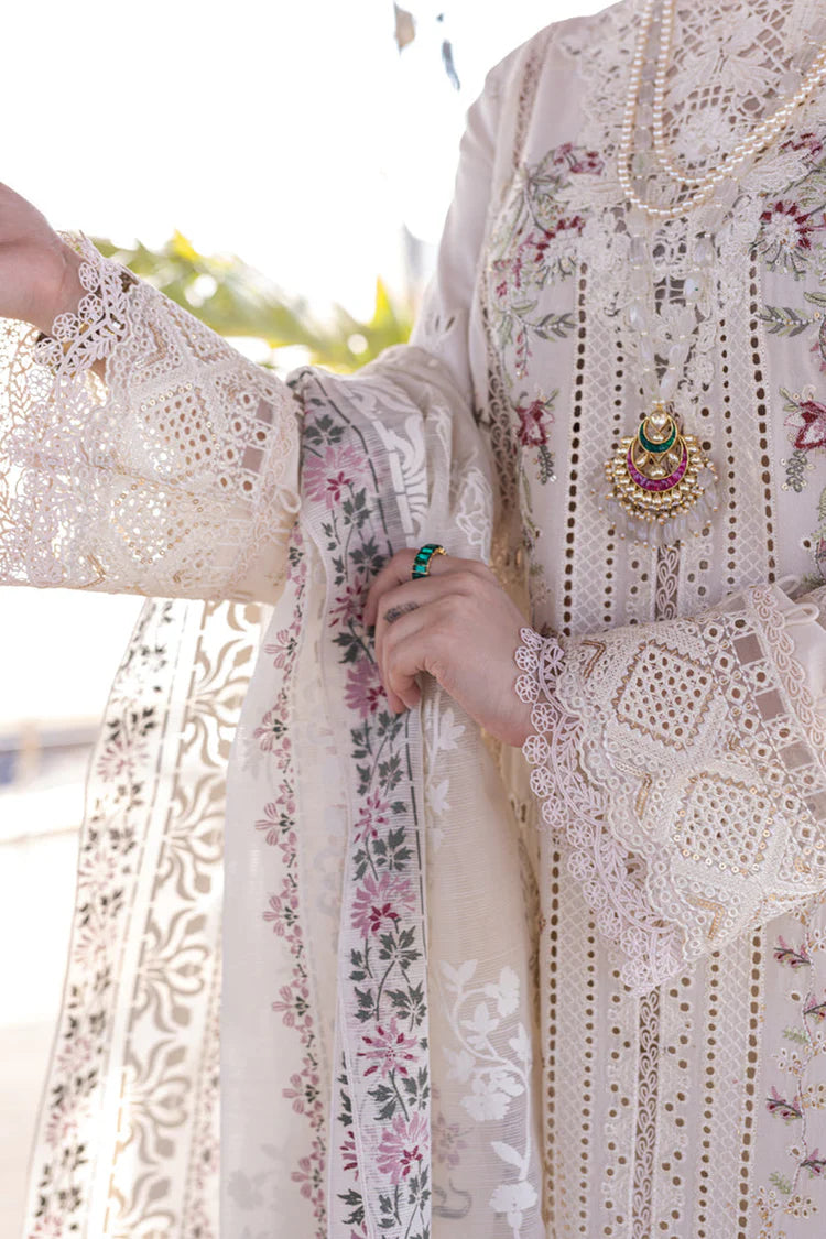 QALAMQAR-3PC LAWN EMBROIDERED SUIT-NEL-4020