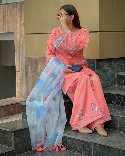RANG RASIYA-3PC LAWN EMBROIDERED SUIT-NEL-908