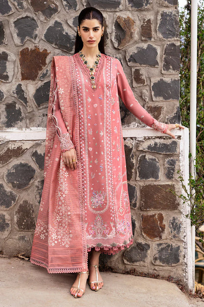 QALAMQAR-3PC LAWN EMBROIDERED SUIT-NEL-656