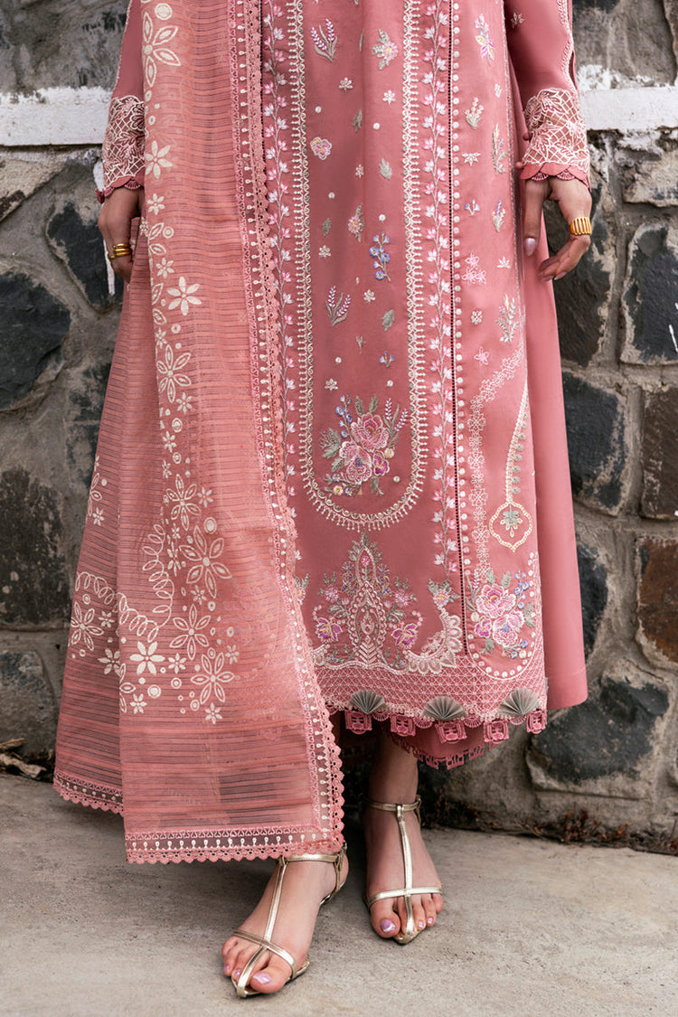 QALAMQAR-3PC LAWN EMBROIDERED SUIT-NEL-656