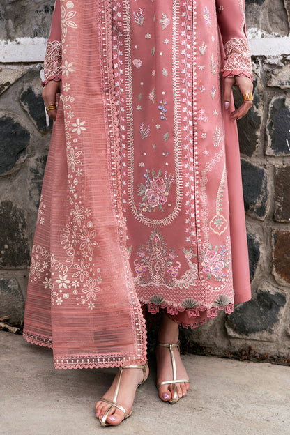 QALAMQAR-3PC LAWN EMBROIDERED SUIT-NEL-656