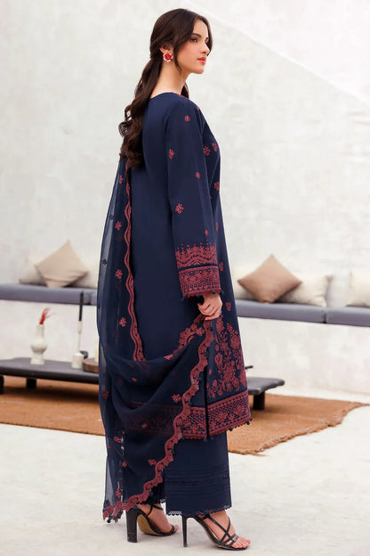 JAZMIN-3PC LAWN EMBROIDERED SUIT-NEL-000