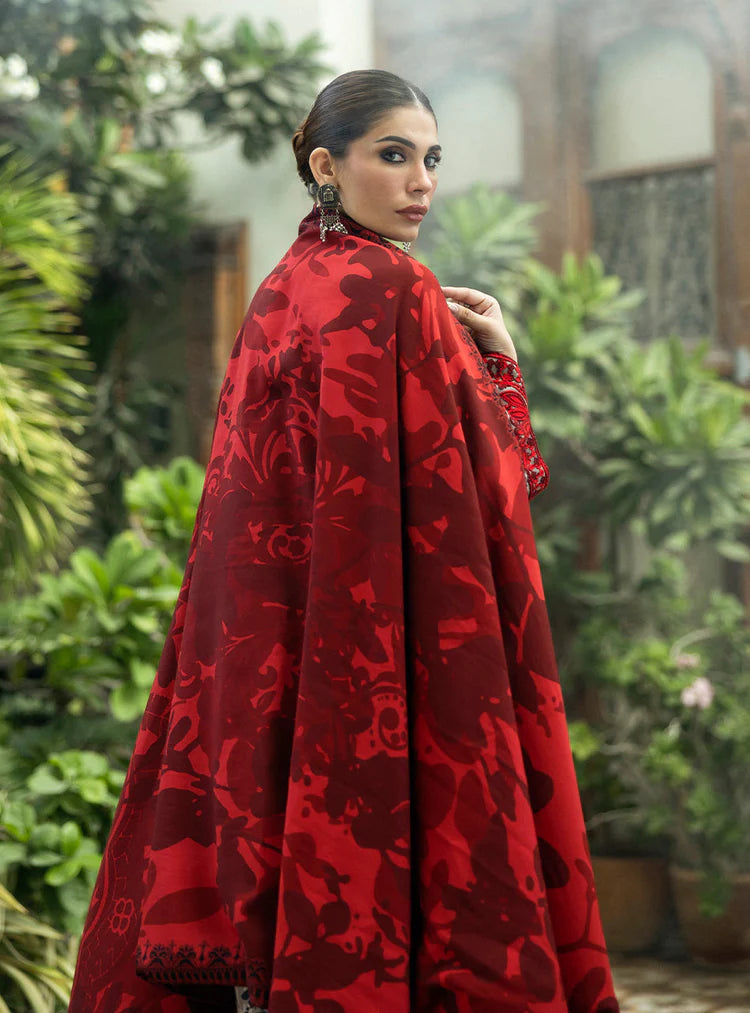 ZAINAB CHOTTANI-3PC LAWN EMBROIDERED PRINTED SUIT-NEL-344
