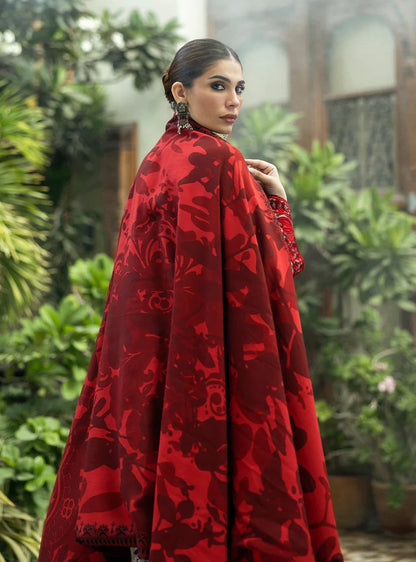ZAINAB CHOTTANI-3PC LAWN EMBROIDERED PRINTED SUIT-NEL-344