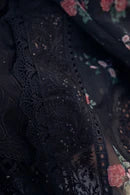 NUREH-3PC LAWN CHIKENKARI LASER EMBROIDERED SUIT-NEL-567