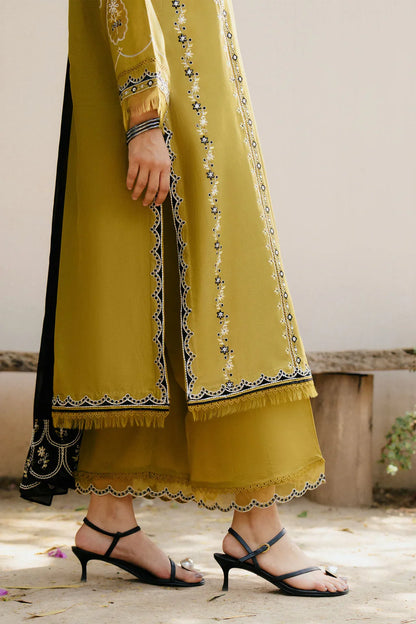 ZARA SHAHJAHAN- 3PC DHANAK EMBROIDERED SUIT NEH-4104