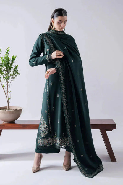 ASIM JOFA-3PC DHANAK EMBROIDERED SUIT NEH-2665