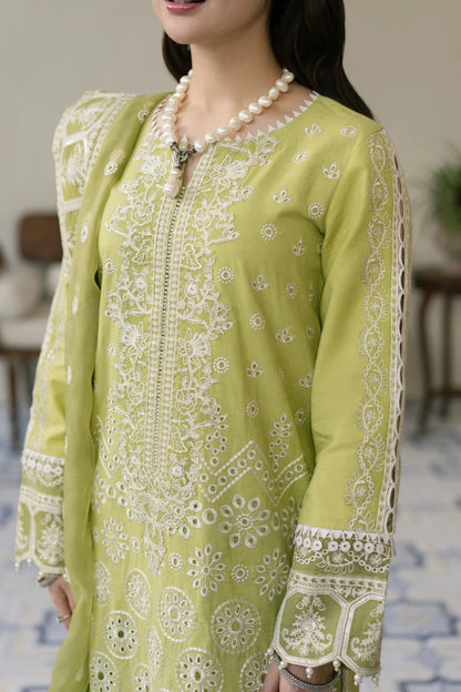 MARYAM & MARIA-3PC LAWN EMBROIDERED SUIT-NEL-4002