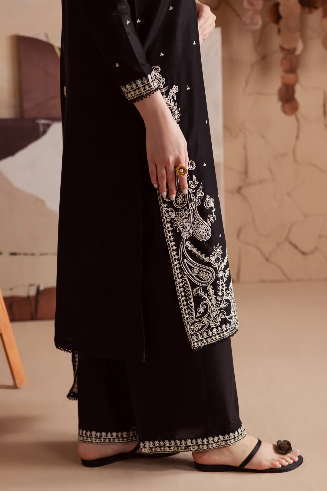 BATIK-3PC DHANAK EMBROIDERED SUIT NEH-4155