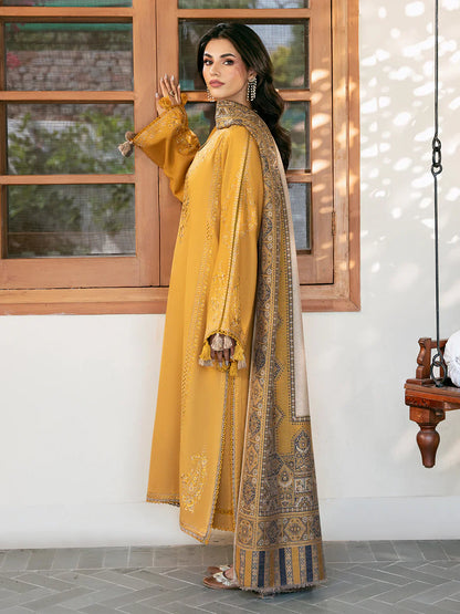 IZEL-3PC KHADDAR EMBROIDERED SUIT LEH-4372