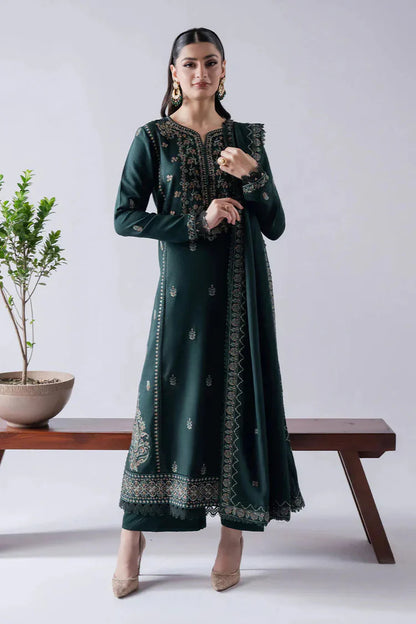 ASIM JOFA-3PC DHANAK EMBROIDERED SUIT NEH-2665