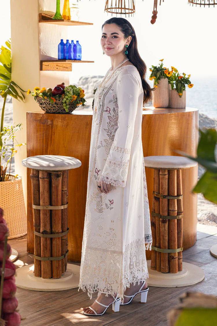 QALAMQAR-3PC LAWN EMBROIDERED SUIT-NEL-4020