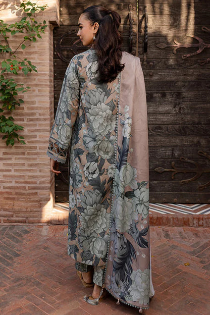 BAROQUE-3PC KHADDAR PRINTED SUIT NEL-133