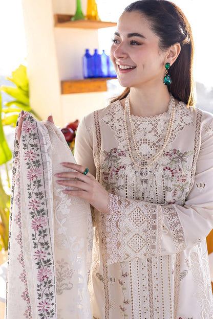 QALAMQAR-3PC LAWN EMBROIDERED SUIT-NEL-4020