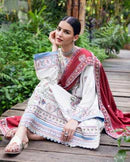 MUSHQ-3PC DHANAK EMBROIDERED SUIT NEL-440