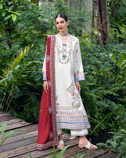 MUSHQ-3PC DHANAK EMBROIDERED SUIT NEL-440