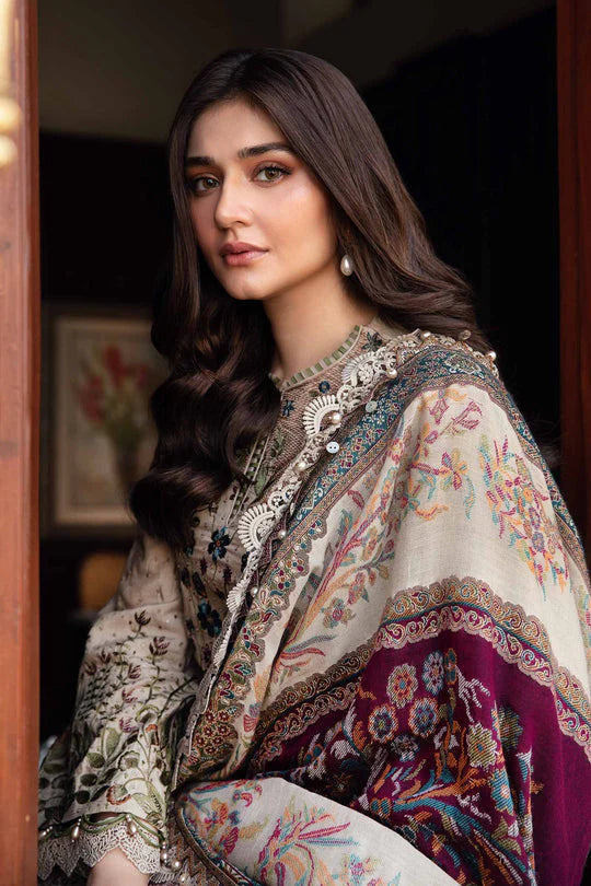 ASIM JOFA-3PC LAWN EMBROIDERED SUIT-NEL-4020