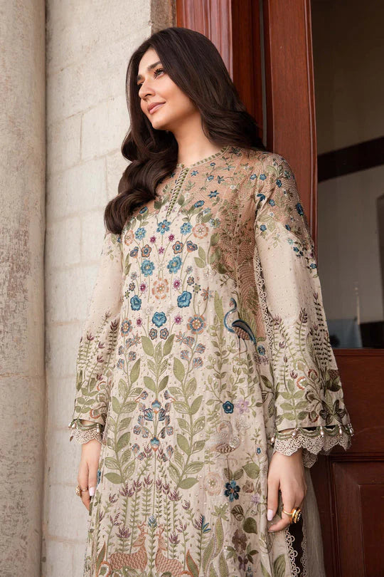ASIM JOFA-3PC LAWN EMBROIDERED SUIT-NEL-4020