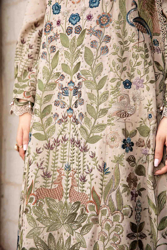 ASIM JOFA-3PC LAWN EMBROIDERED SUIT-NEL-4020