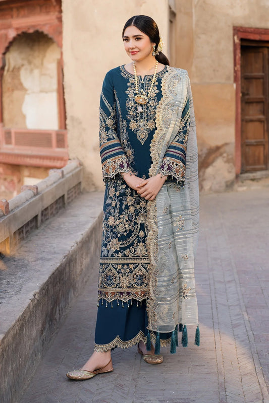 BATIK-3PC DHANAK EMBROIDERED SUIT NEL-8000