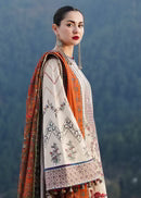 HUSSAIN REHAR-3PC DHANAK EMBROIDERED SUIT NEL-671