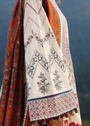 HUSSAIN REHAR-3PC DHANAK EMBROIDERED SUIT NEL-671