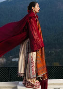 HUSSAIN REHAR-3PC DHANAK EMBROIDERED SUIT NEL-671