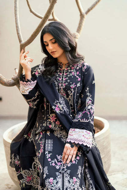 FLORENT-3PC DHANAK EMBROIDERED SUIT LEH-4229