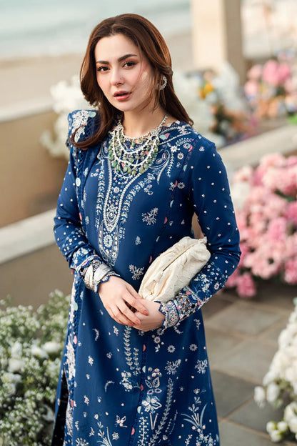 QALAMKAR-3PC LAWN EMBROIDERED SUIT-NEL-878