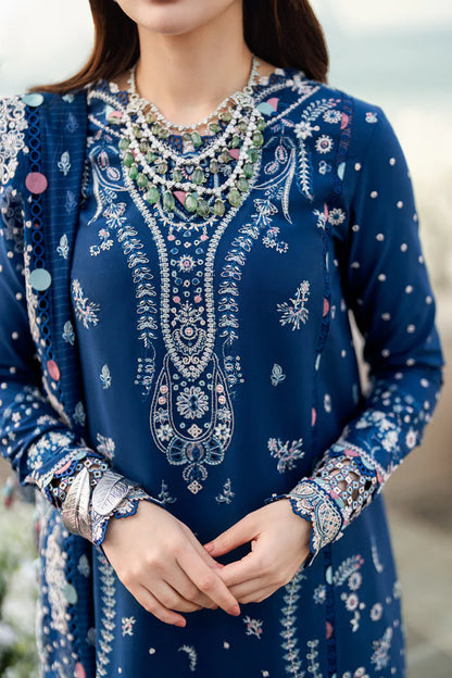 QALAMKAR-3PC LAWN EMBROIDERED SUIT-NEL-878