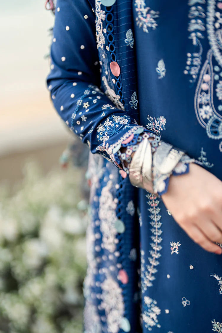 QALAMKAR-3PC LAWN EMBROIDERED SUIT-NEL-878