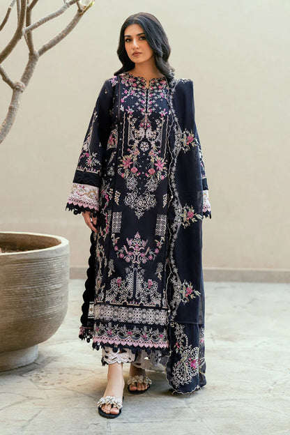 FLORENT-3PC DHANAK EMBROIDERED SUIT LEH-4229