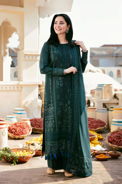 FLORENT-3PC DHANAK EMBROIDERED SUIT NEH-4160