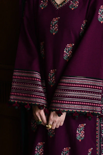 BATIK-3PC DHANAK EMBROIDERED SUIT LEH-4331