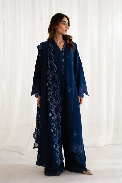 BATIK-3PC DHANAK EMBROIDERED SUIT LEH-4187