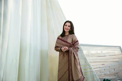 FLORENT-3PC DHANAK EMBROIDERED SUIT LEH-4148