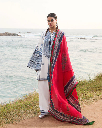 URGE-3PC LAWN EMBROIDERED SUIT-NEL-4003