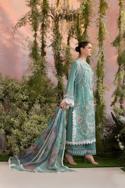 SOBIA NAZIR-3PC LAWN CHIKAN EMBROIDERED SUIT-NEL4017