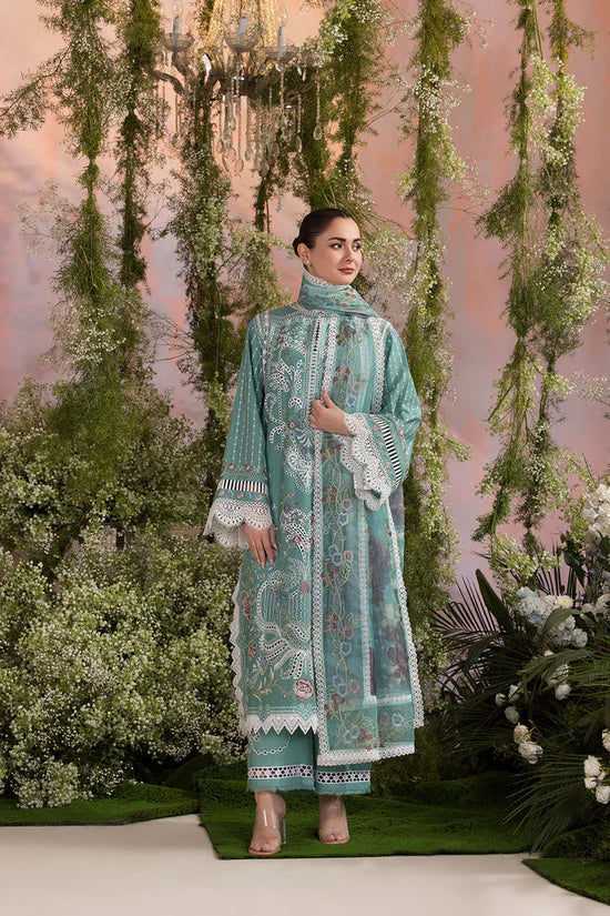 SOBIA NAZIR-3PC LAWN CHIKAN EMBROIDERED SUIT-NEL4017