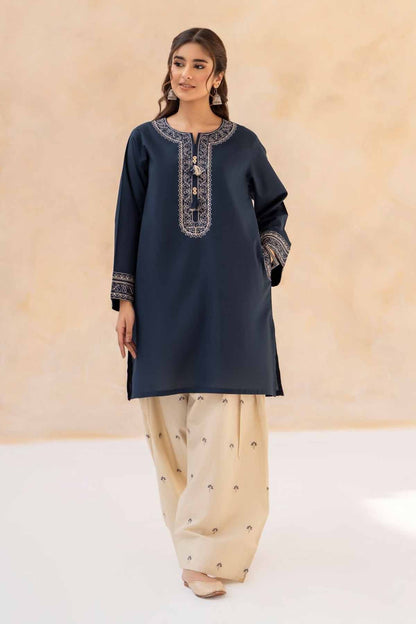LAZULI-2PC LAWN EMBROIDERED SHIRT WITH LAWN EMBROIDERED TROUSER-NEL-501