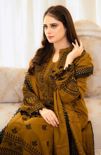 LIBASS-3PC LAWN EMBROIDERED SUIT-NEL-794