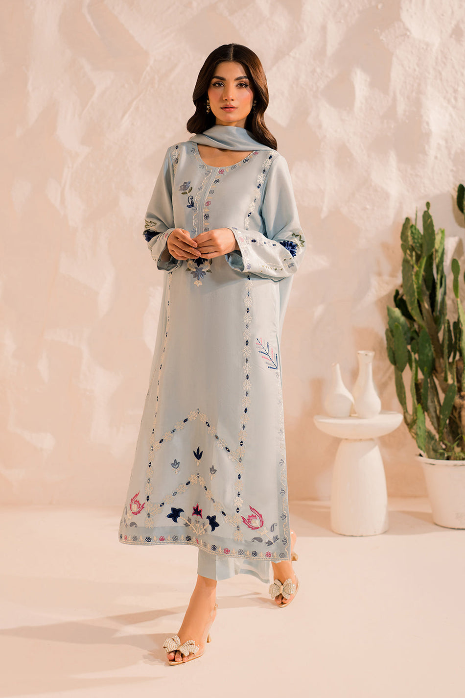 MIRANA-3PC LAWN EMBROIDERED SUIT-791