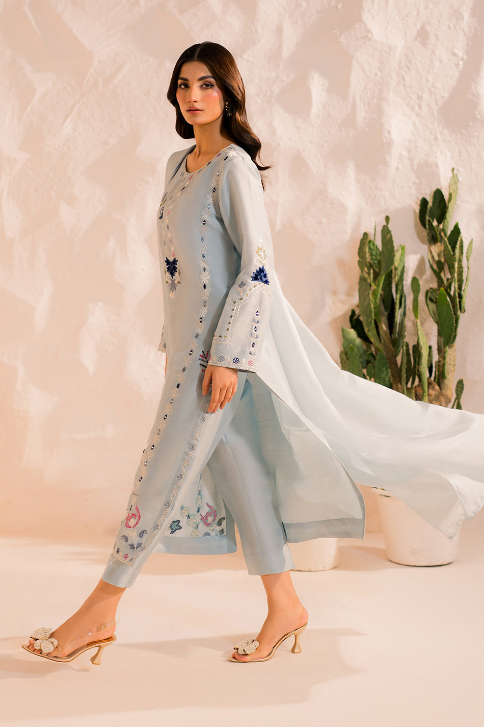 MIRANA-3PC LAWN EMBROIDERED SUIT-791