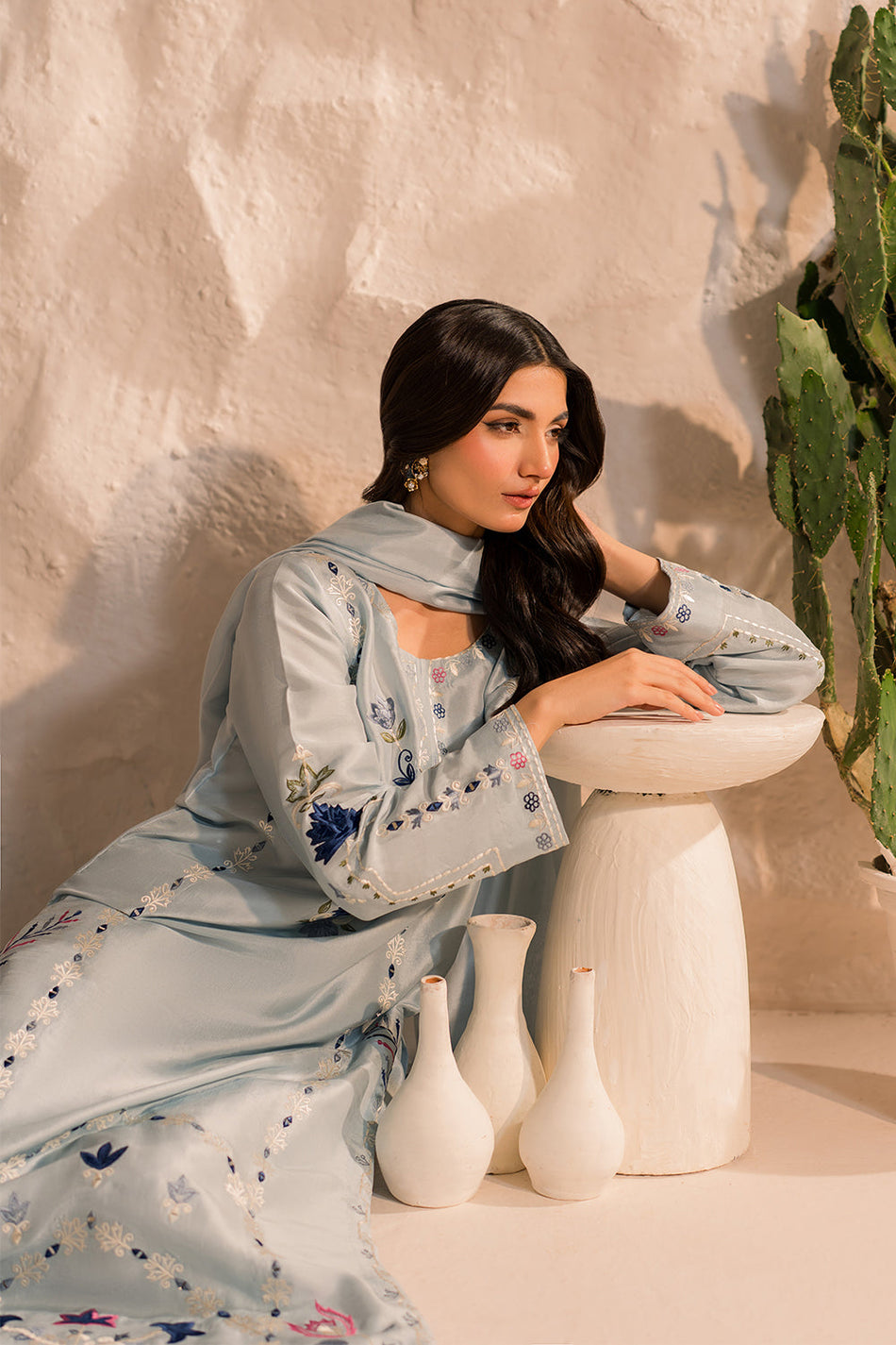 MIRANA-3PC LAWN EMBROIDERED SUIT-791