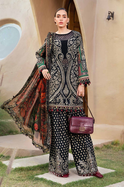 MARIA.B-3PC LAWN EMBROIDERED PRINTED SUIT-NEL-888