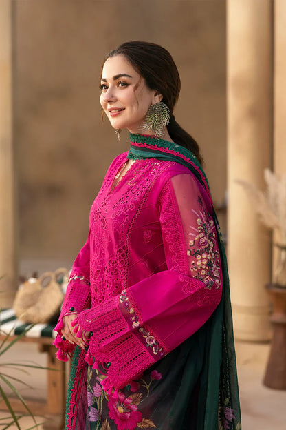 JADE-3PC LAWN CHIKANKARI EMBROIDERED SUIT-NEL-4015